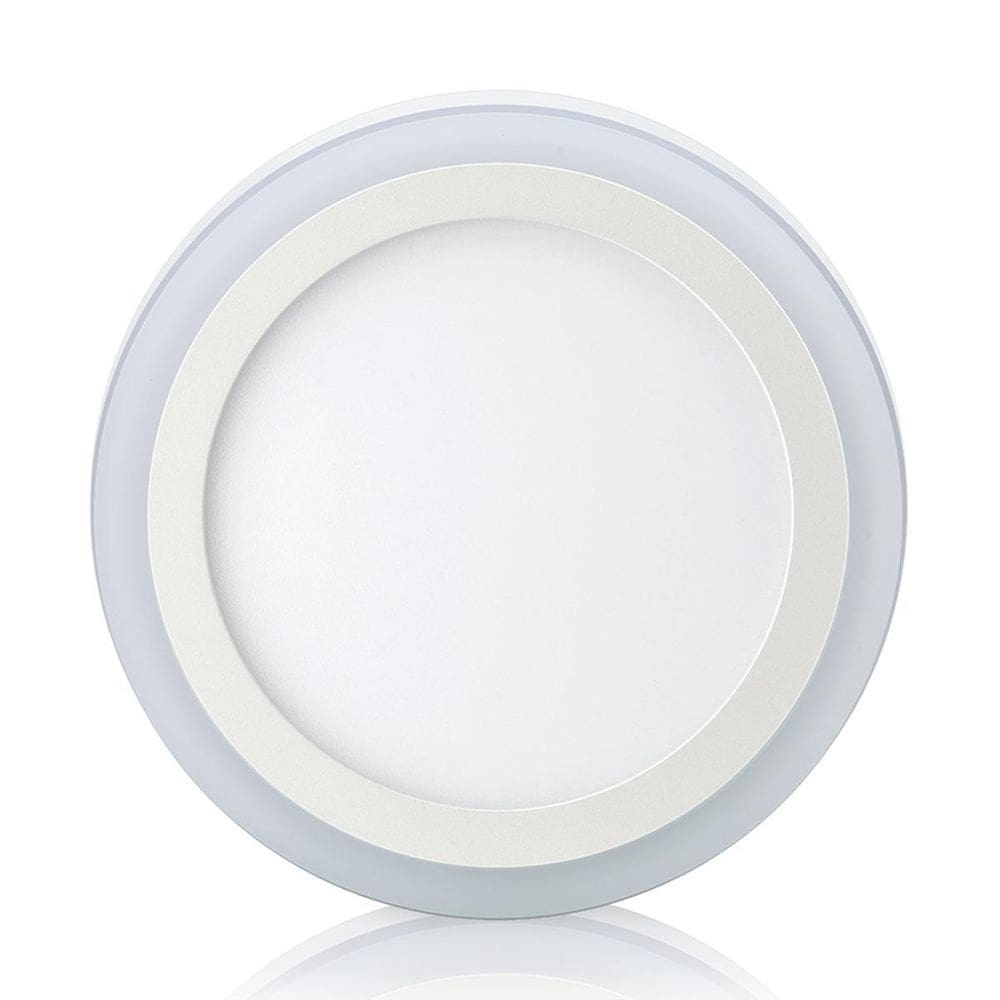 Painel Led Elgin Redondo De Sobrepor 18+6W Dual Color 3 Em 1