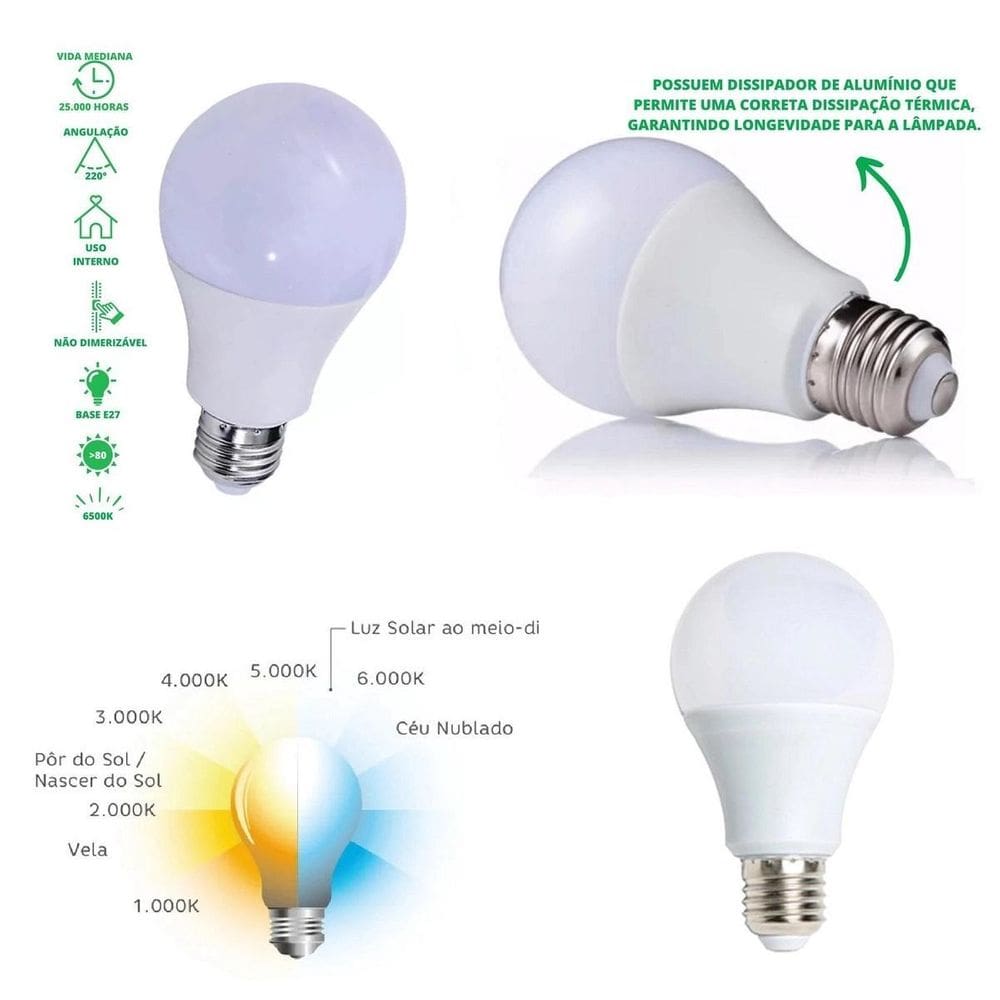 Luminária Mesa Abajur 50Cm Articulada Flexível + Lâmpada Led