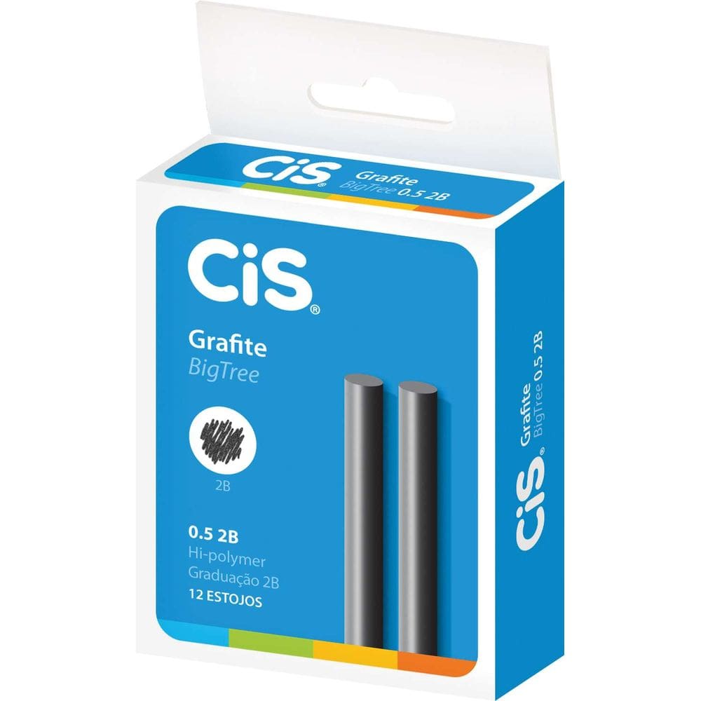 Caixinha com 12 estojos grafite 0,5 mm Sertic