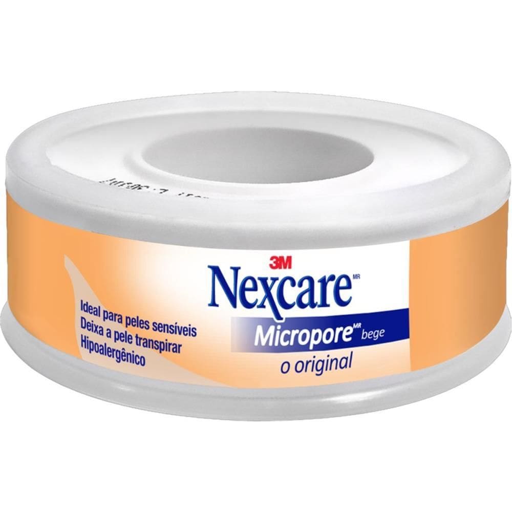 Produtos Farma Nexcare Micropore Bege 12mmx4,5m - 3m