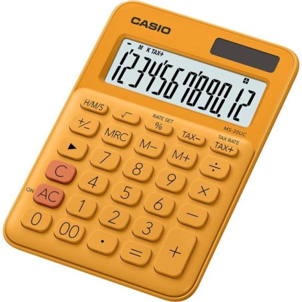 Calculadora MS20UC 12 Dígitos Laranja Mesa