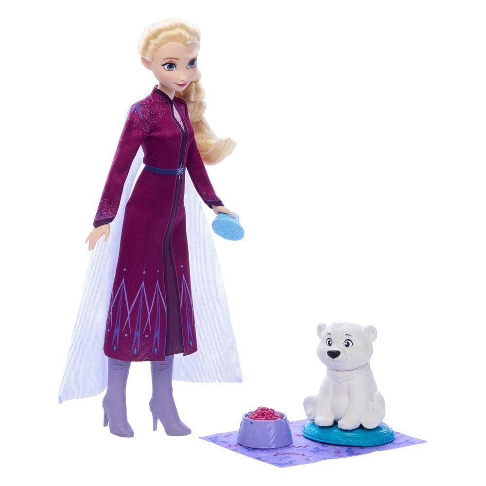 Disney Frozen Elsa com Bebê Urso - Mattel