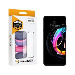 Película Dual Glass Para Motorola Moto Edge 20 Lite - Preto