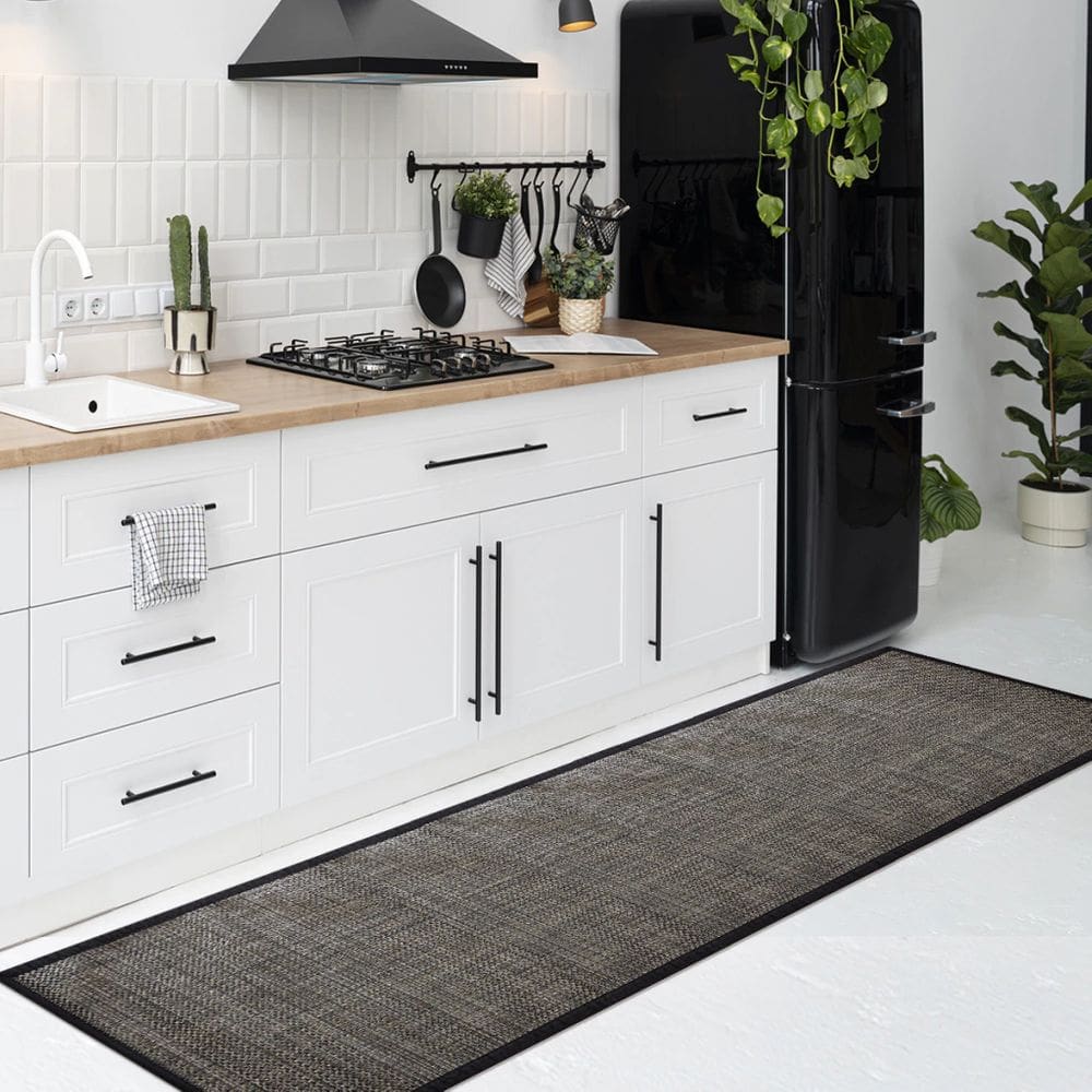 1 Tapete Passadeira Cozinha Antiderrapante Mod M9 45x180