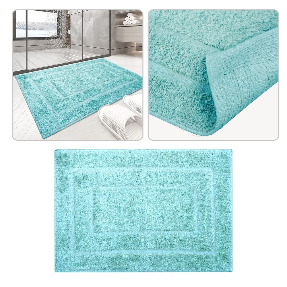 1 Tapete Banheiro Lavabo Algodão Absorvente Macio Mttq 40x60
