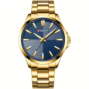 Relógio de Luxo - Elegante Pulseira de Aço Inoxidável, Mostrador Redondo