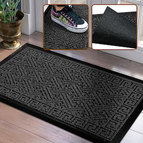 1 Tapete Porta Capacho Grego Luxo Antiderrapante Gf 45x75