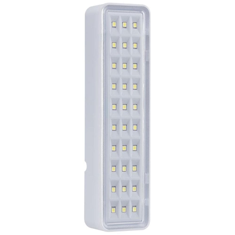 Kit 03 Luminária Luz Emergência Lea 30 Leds Intelbras Bivolt