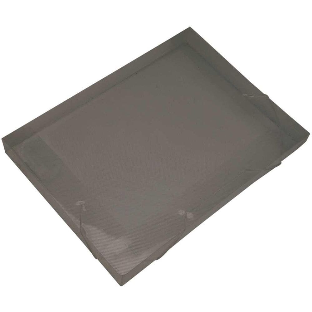 Pasta Aba Elástica Plástica Oficio 40Mm Fume Soft