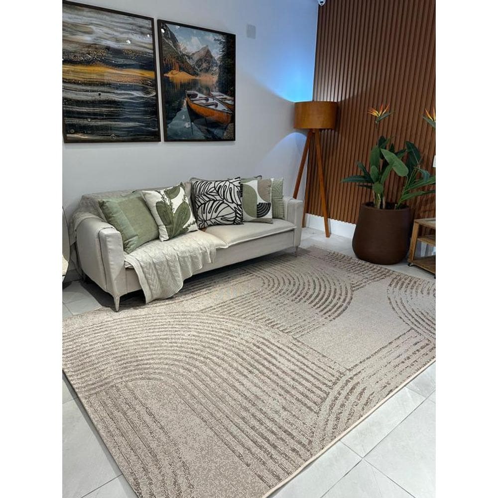 Tapete Eco Nature Roat Bege/Marrom 87 3,00X4,00