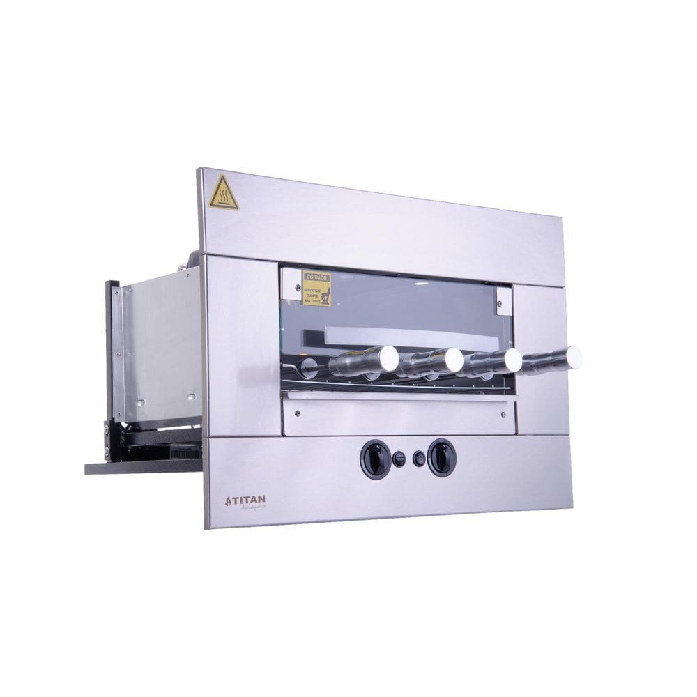 Churrasqueira A Gás 4 Espetos Titan Glp 127V + Venezianas