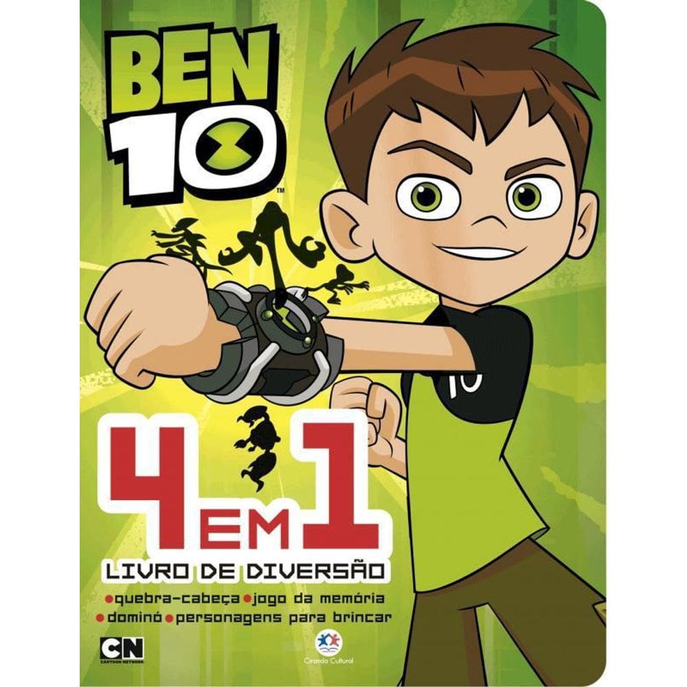 Livro Ben 10 - 4 Em 1 - Livro De Diversão