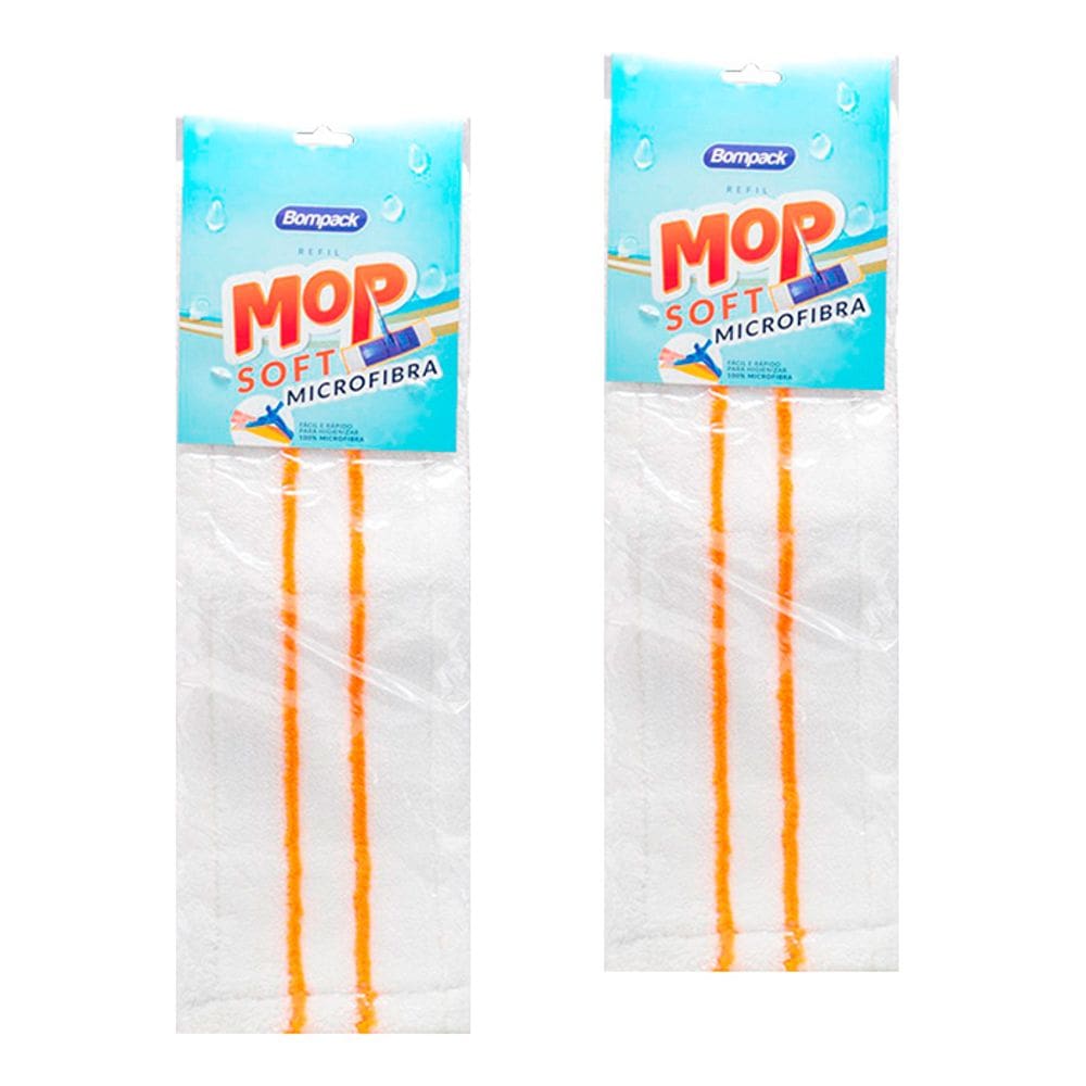 Kit 2 Refil Limpeza Para Vassoura Mop 44 Cm
