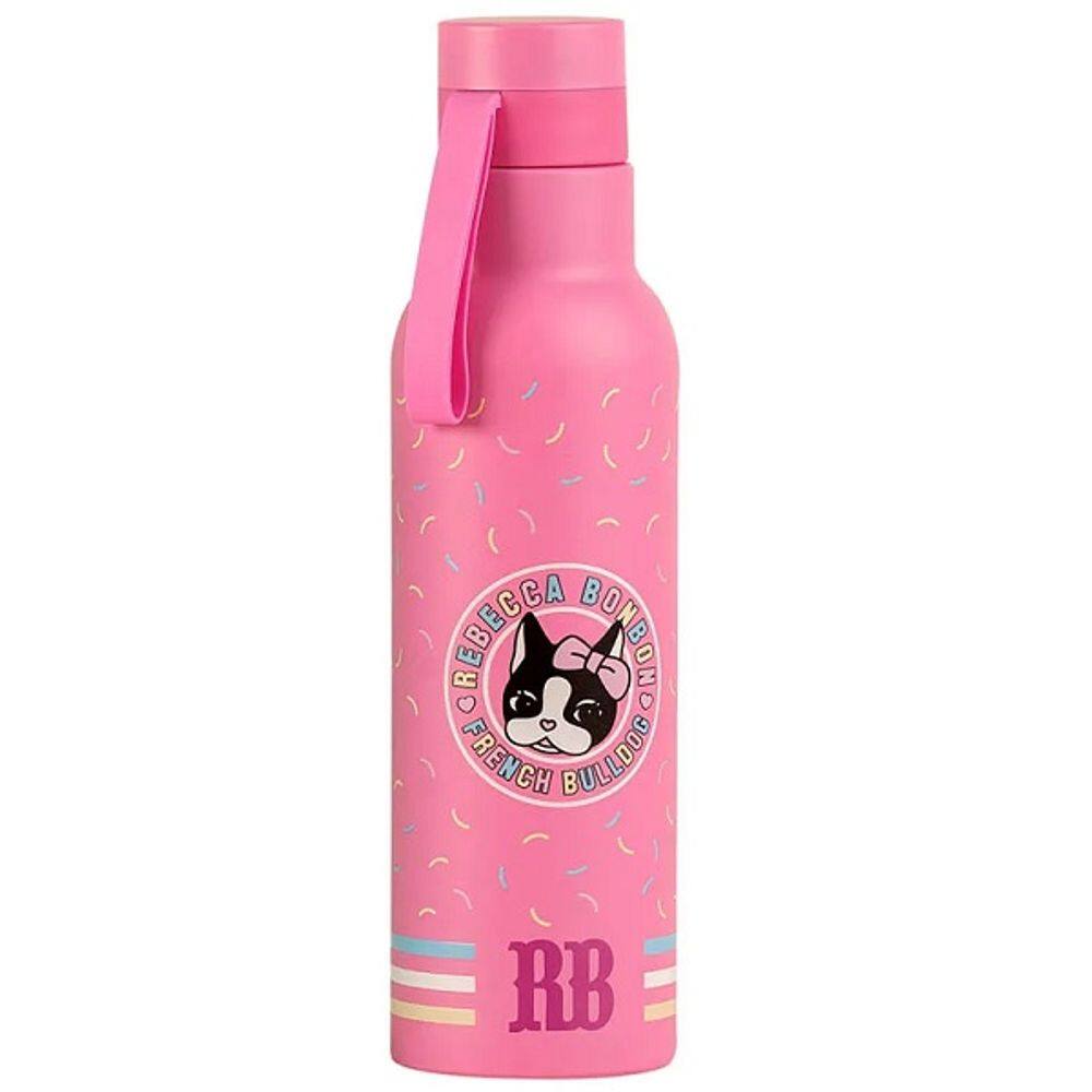 Garrafa Squeeze Termica Rebecca Bonbon Oficial 500ML INOX RB1008 Rosa