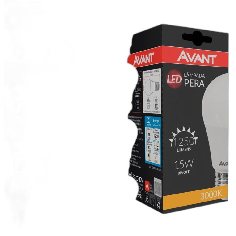 Kit 20 Lâmpadas Led 15w Soquete E27 6500k Branca Fria Avant