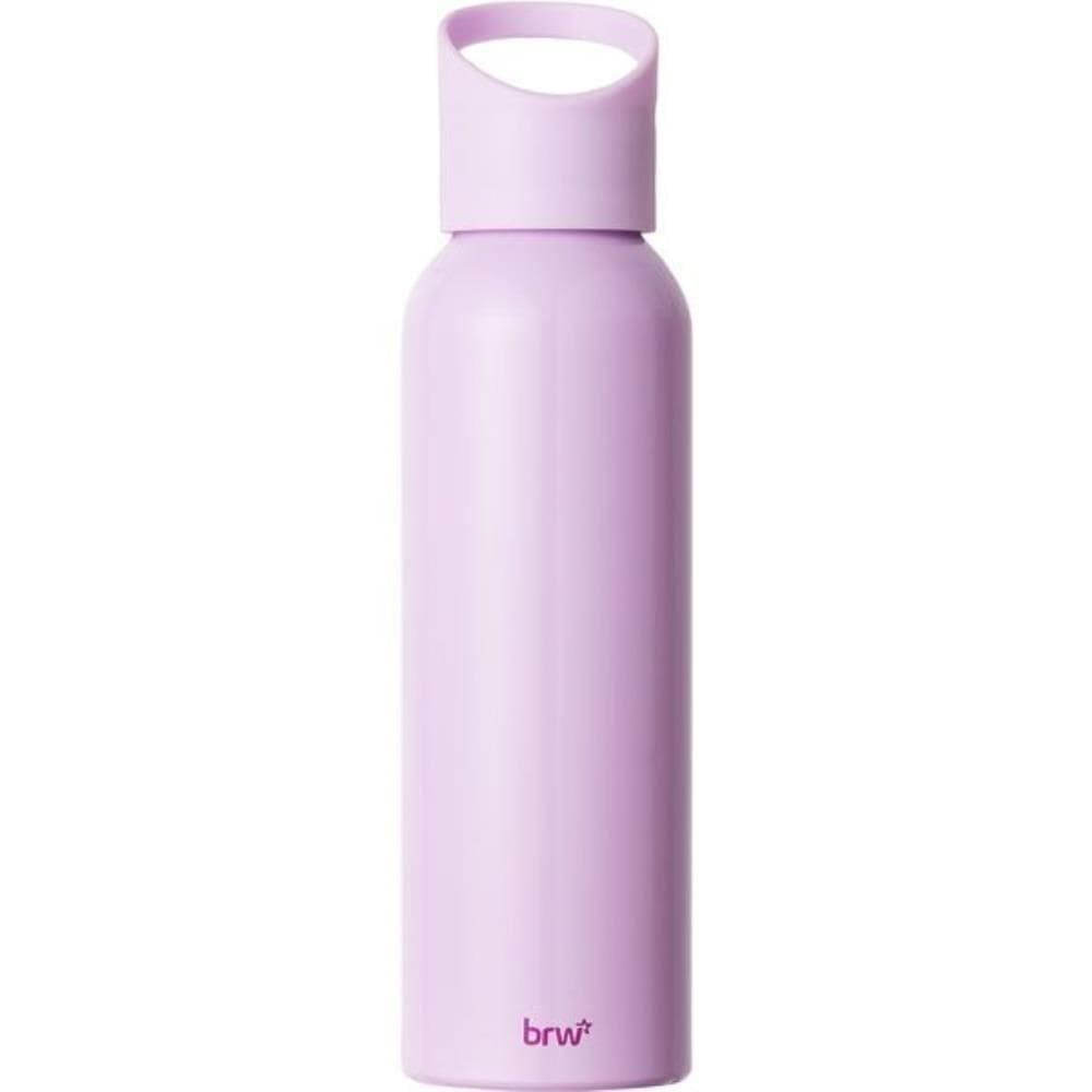 Garrafa De Aluminio C/Tampa Plastica 600Ml Lilas Brw Unidade