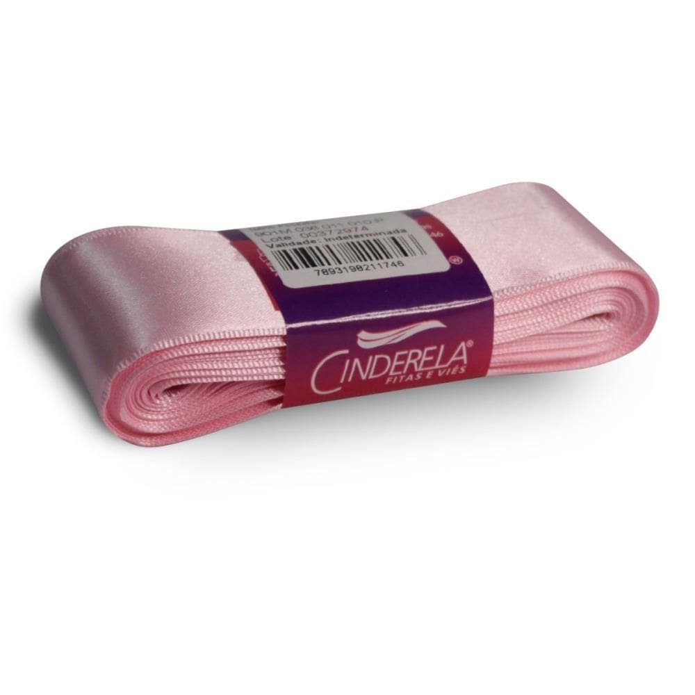 Fita De Cetim 38Mm Com 10 Metros Rosa