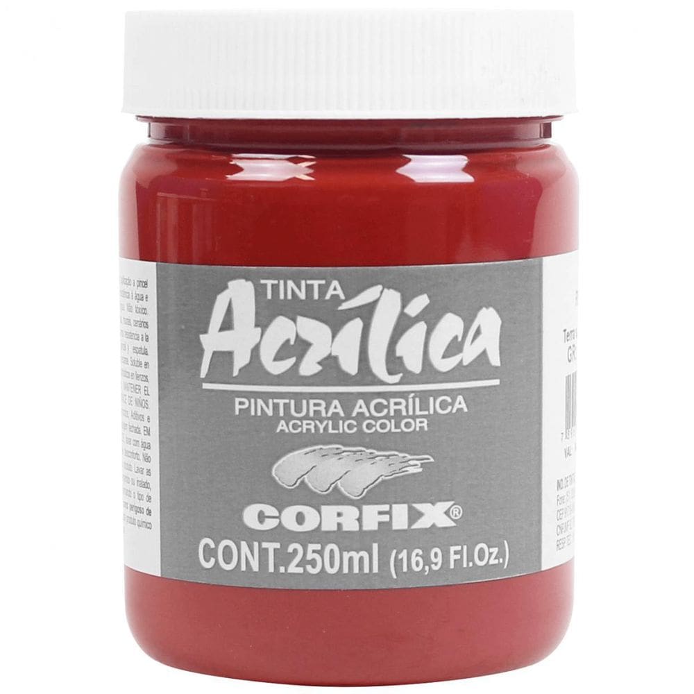 Tinta Acrílica Corfix Terra Siena Queimada 63 G1 250Ml