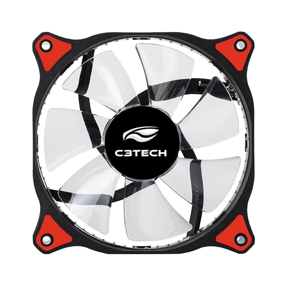 Cooler C3TECH para Gabinete F7-L130RD 3 pinos 12cm