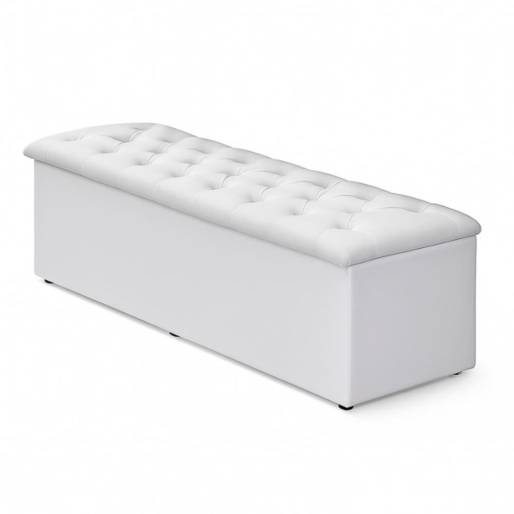 Calçadeira Baú Solteiro 90cm Branco