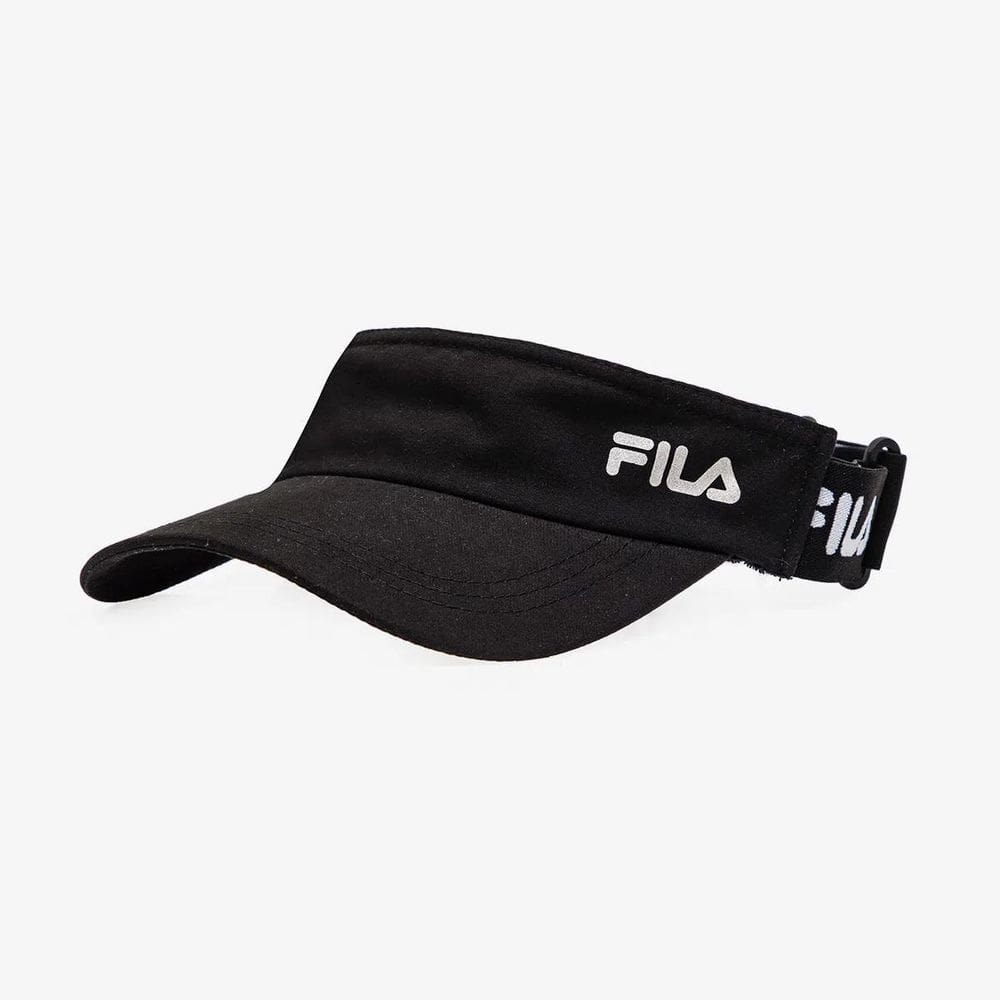 Viseira Fila Comfort Unisex Preto - Proteção Solar e Estilo