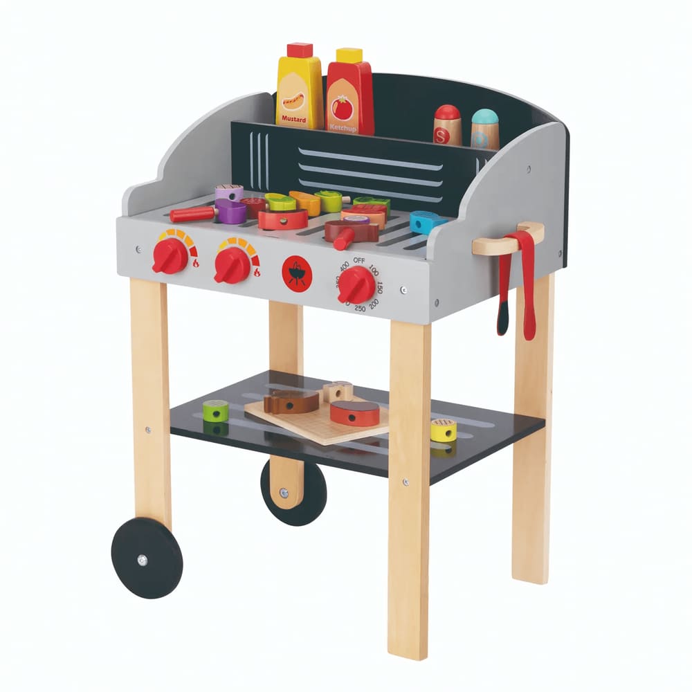 Brinquedo Churrasqueira Madeira Mestre Churrasqueiro Kids Tooky Toy