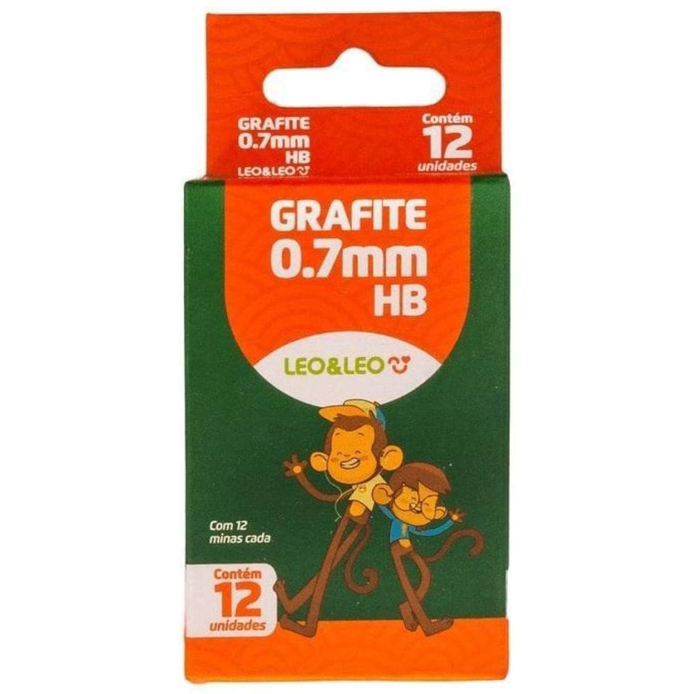 10 Caixas C/12 Tubos Grafite Para Lapiseira 0,7Mm Hb Leo Leo