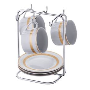 Suporte Organizador Pires Xícaras Bancada Cozinha Cromado Grande - 1125 Future