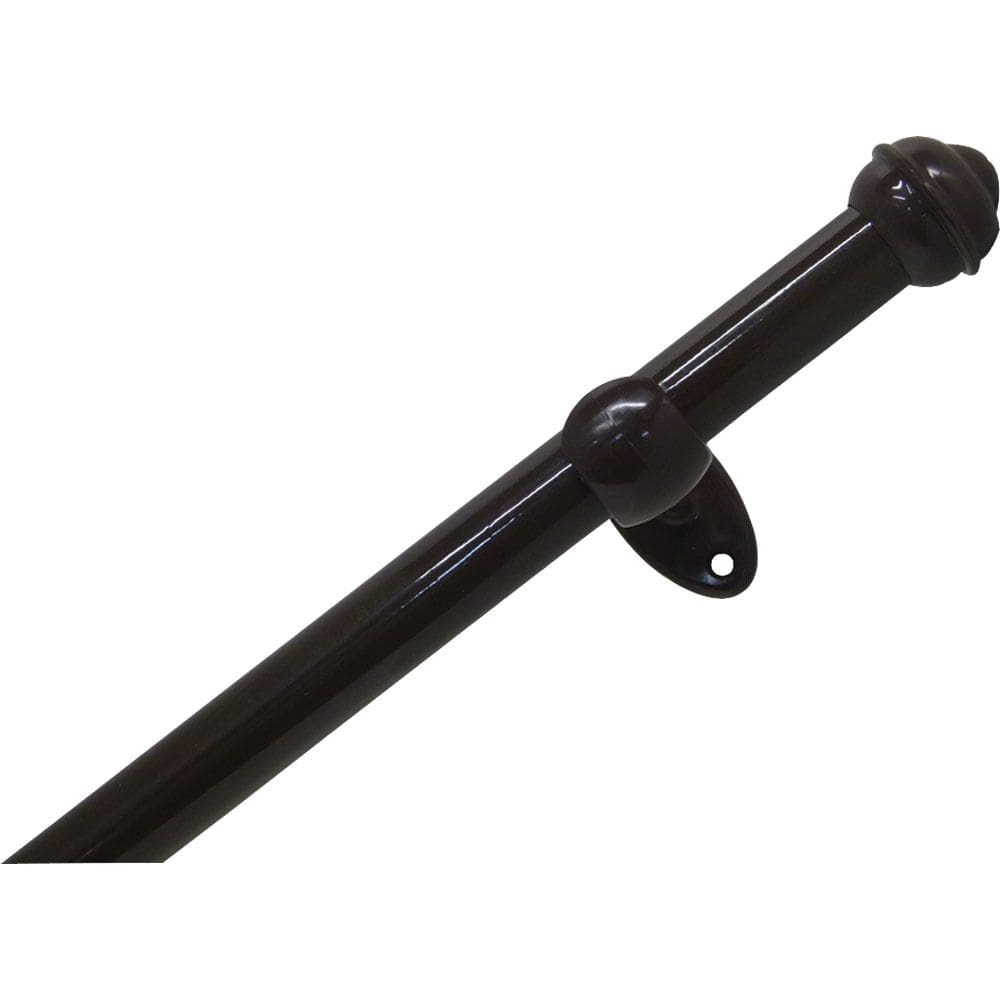 Kit para Varão 1.5mx19mm com Suporte de Madeira Bella Arte Imbuia