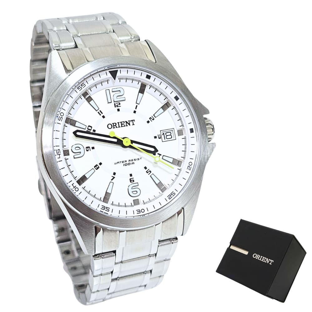 Relógio Orient Masculino Analógico Prateado MBSS1270 S2SX