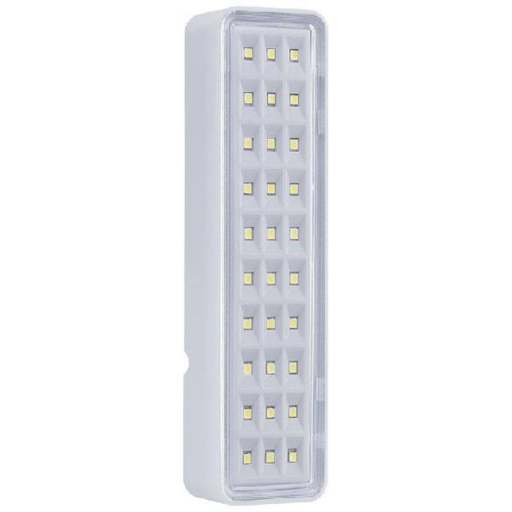 Kit 06 Luminária Luz Emergência Lea 30 Leds Intelbras Bivolt