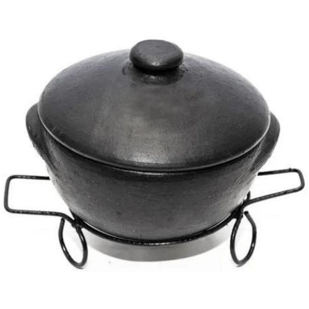 Panela De Barro Capixaba 3.5L Com Suporte