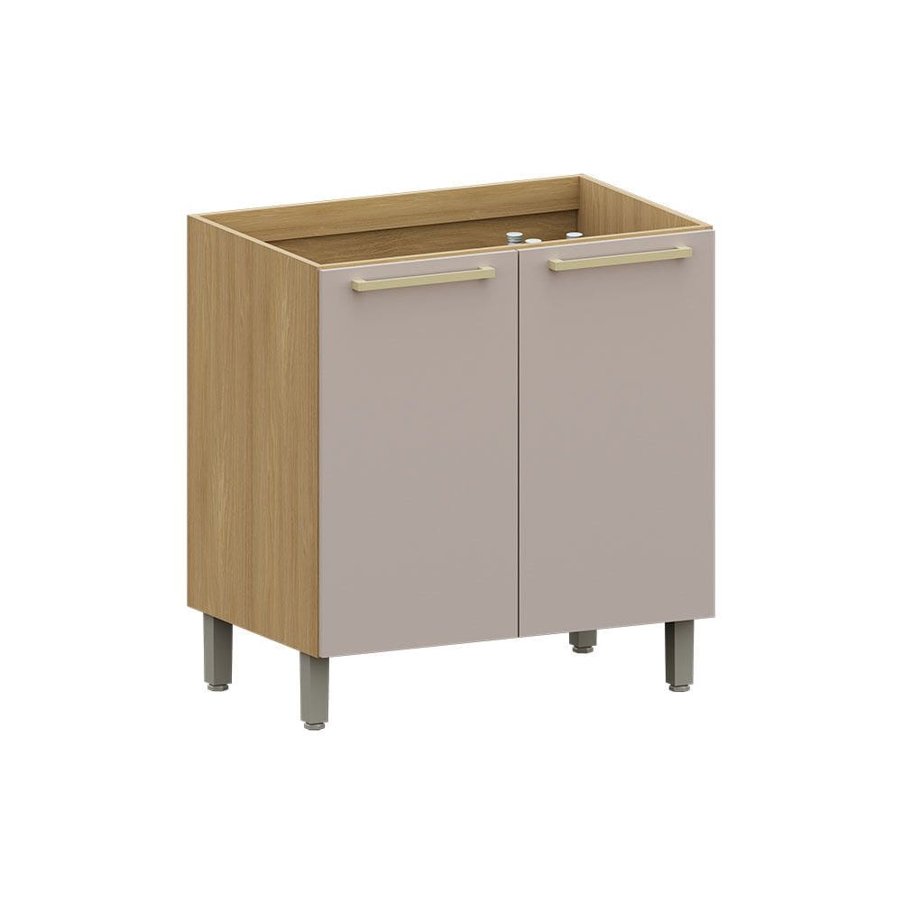 Balcão de Cozinha 80cm 2 Portas Elegance Luciane Móveis