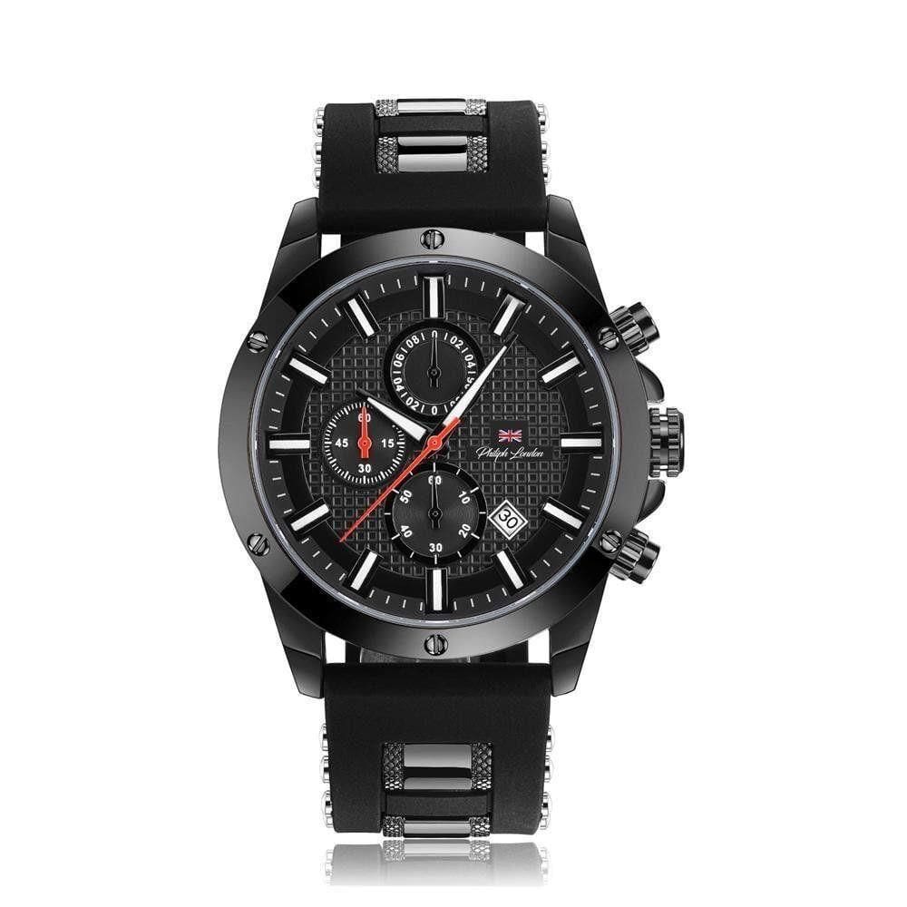 Relógio Philiph London Masculino Ref Pl80069612M Black