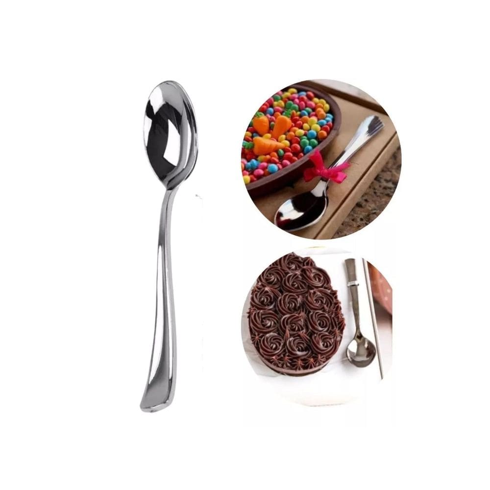 160 Colheres Descartáveis De 10Cm E 14Cm Para Ovos De Colher