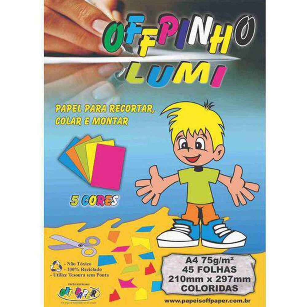 Bloco Para Educação Artística Offpinho Lumi A4 120G 25Fls.