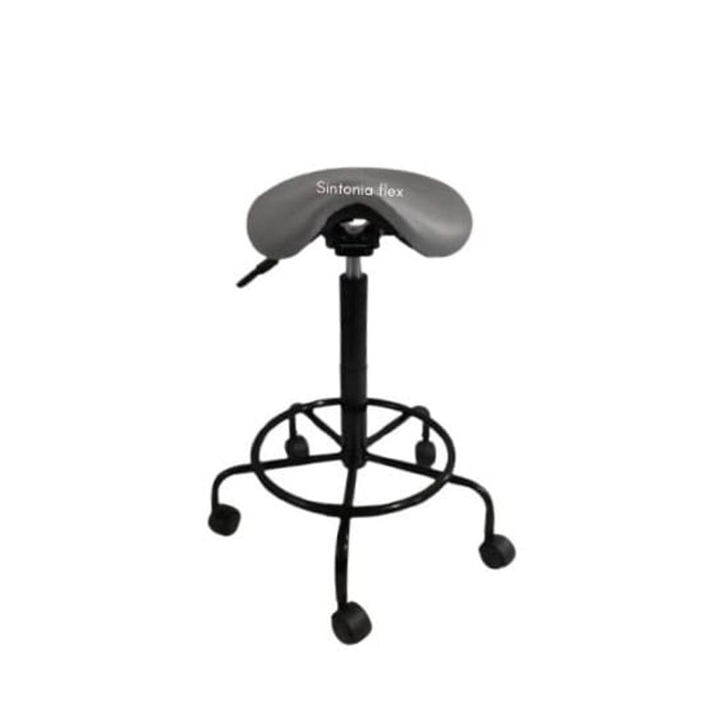 Cadeira mocho sela alta tatoo e cílios 65cm 75cm corano cinza