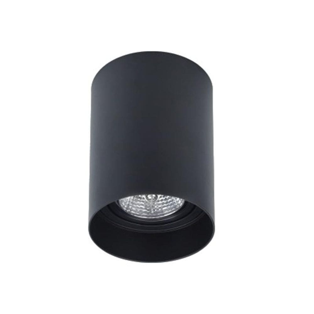 Kit 10 Spot Sobrepor Preto Ar70 Redondo Direcionavel Zan94