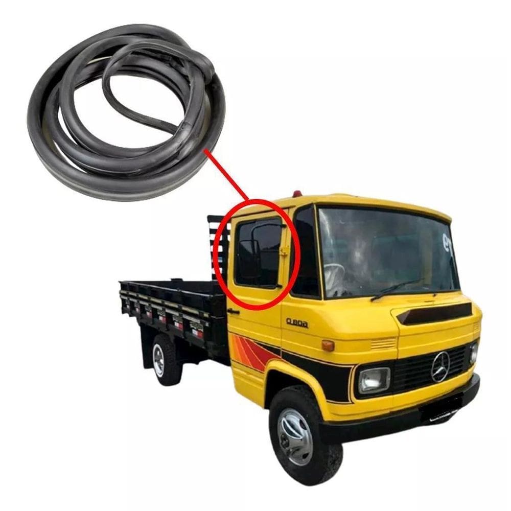 Borracha Janelao Porta Direita Caminhao Mercedes 608