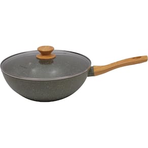Panela Wok Esmeralda 28Cm Indução Cerâmico 4Mm Style Cook Mimo Style