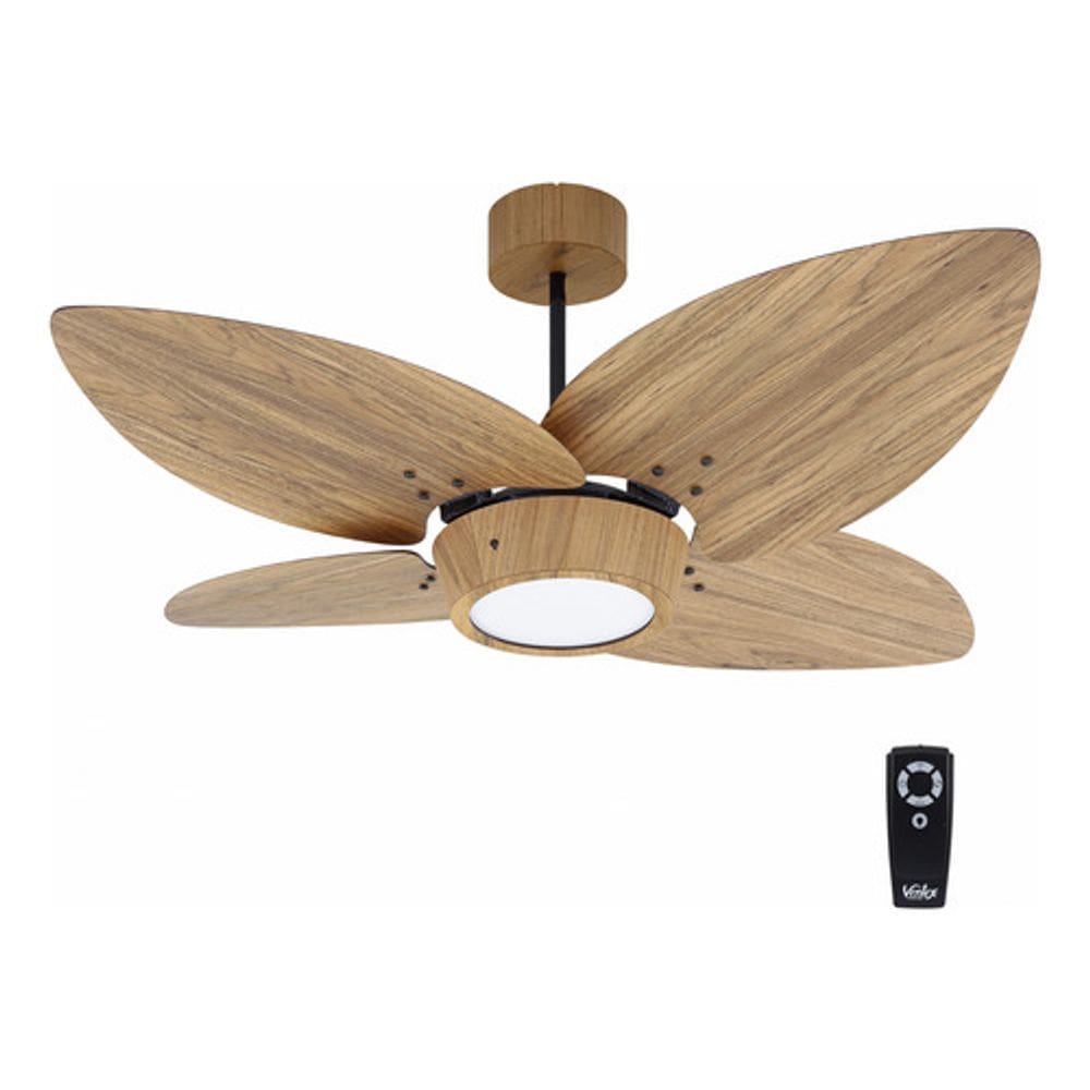 Ventilador Teto Controle Remoto 122cm 127v Madeira Clara