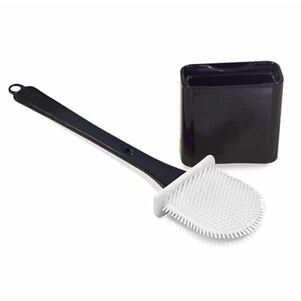 Escova Sanitária de Silicone Super Prática com Dispenser Arqplast