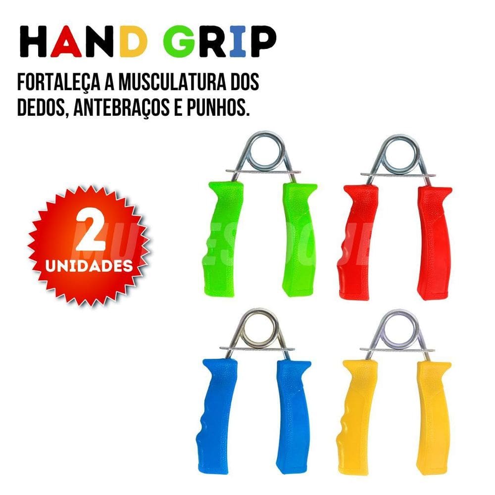 Kit Com 2 Hand Grips Para Fortalecer Mãos E Antebraços