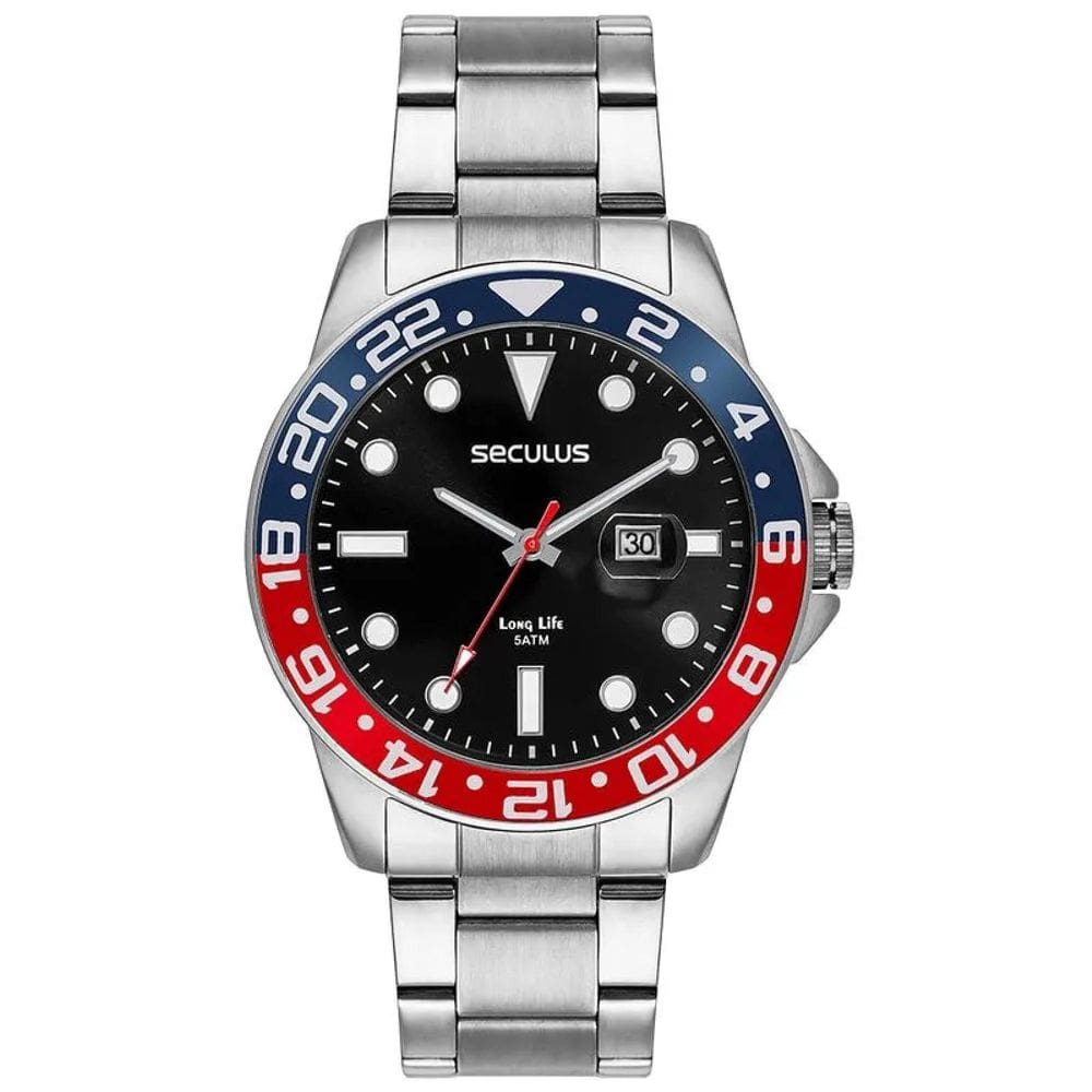 Relógio Seculus Masculino 44210G0Svna1 Prata
