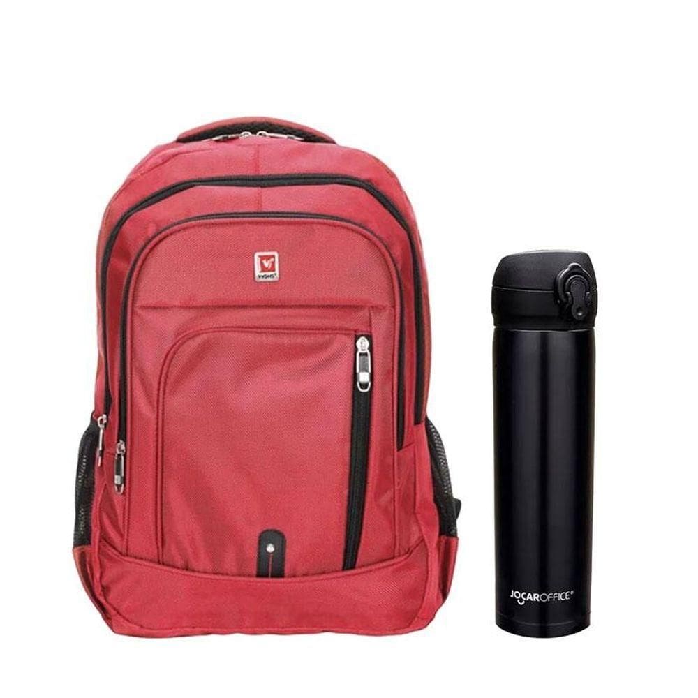 Kit Mochila Escolar Infantil V-1065 E Garrafa De água 97826 400ml Preta - Vighs