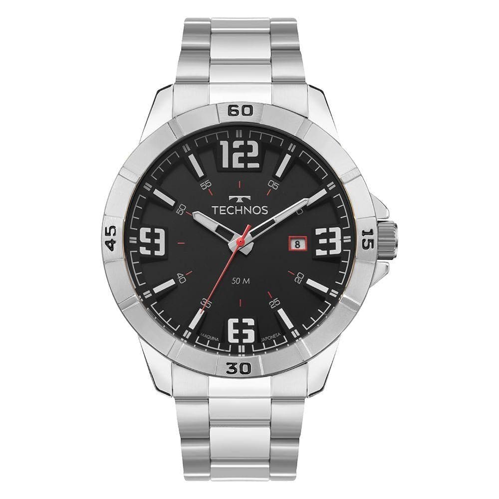 Relógio Technos Masculino Racer Premium Prata - 2115UAK/1R