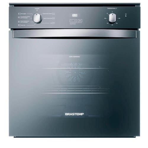 Forno de Embutir Elétrico Brastemp 84 Litros Inox Espelhado com Convecção e Timer Touch - 220V