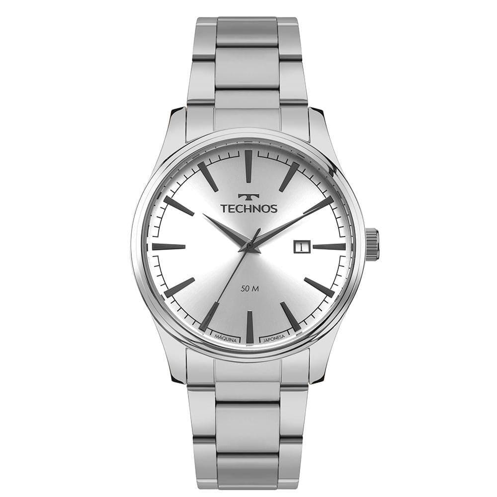 Relógio Technos Masculino Steel Prata - 2115TZG/1K