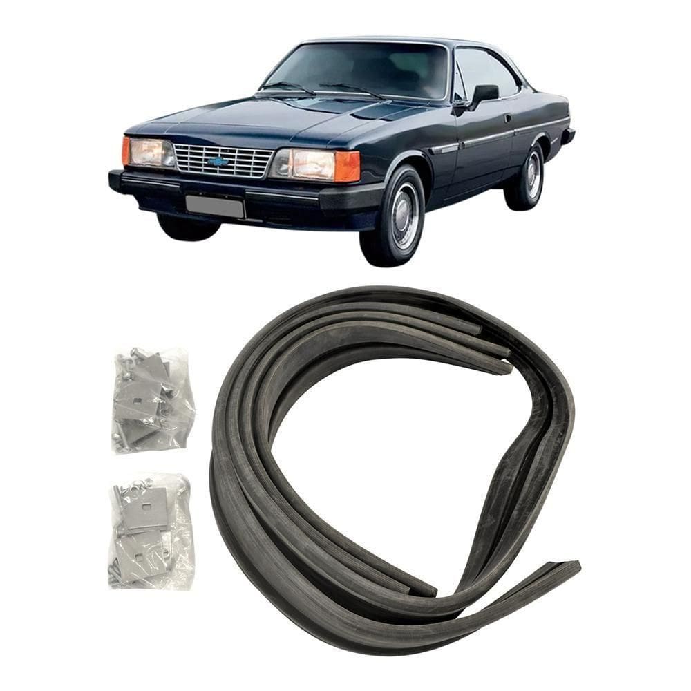 Par De Borrachões Do Para-choque Opala 1982 Até 1985