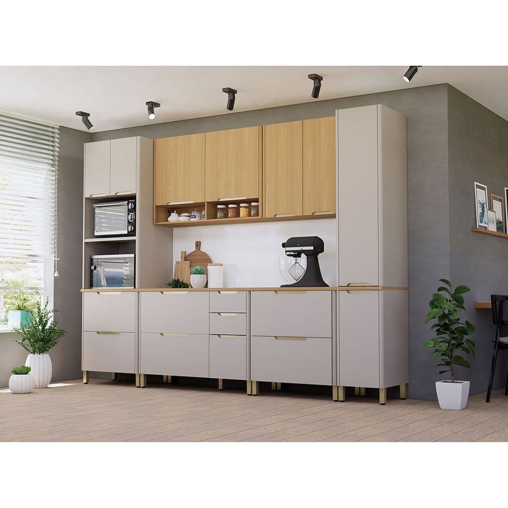 Cozinha Completa 6 Peças com Tampo Lumina Luciane Móveis